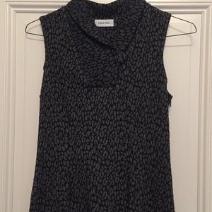 Calvin Klein Size 8 Leopard Print Dress